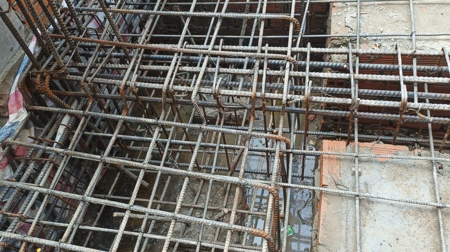 Công tác betong Sàn Trệt Móng 4