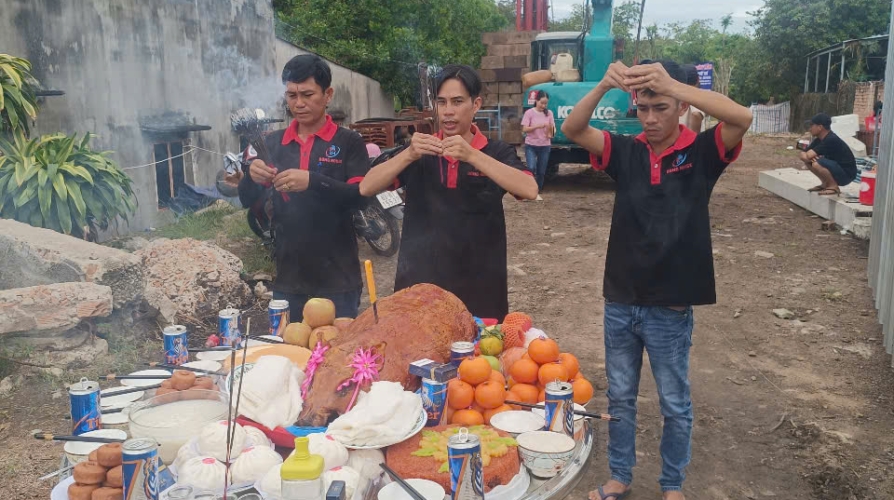 khỏi công Biệt Thự Tại Bình Thuận