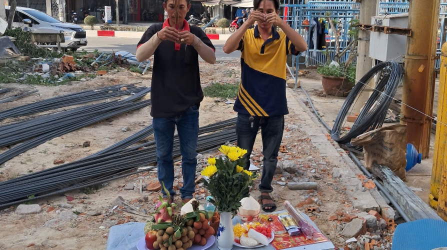 Khởi công nhà phố lagi Bình Thuận